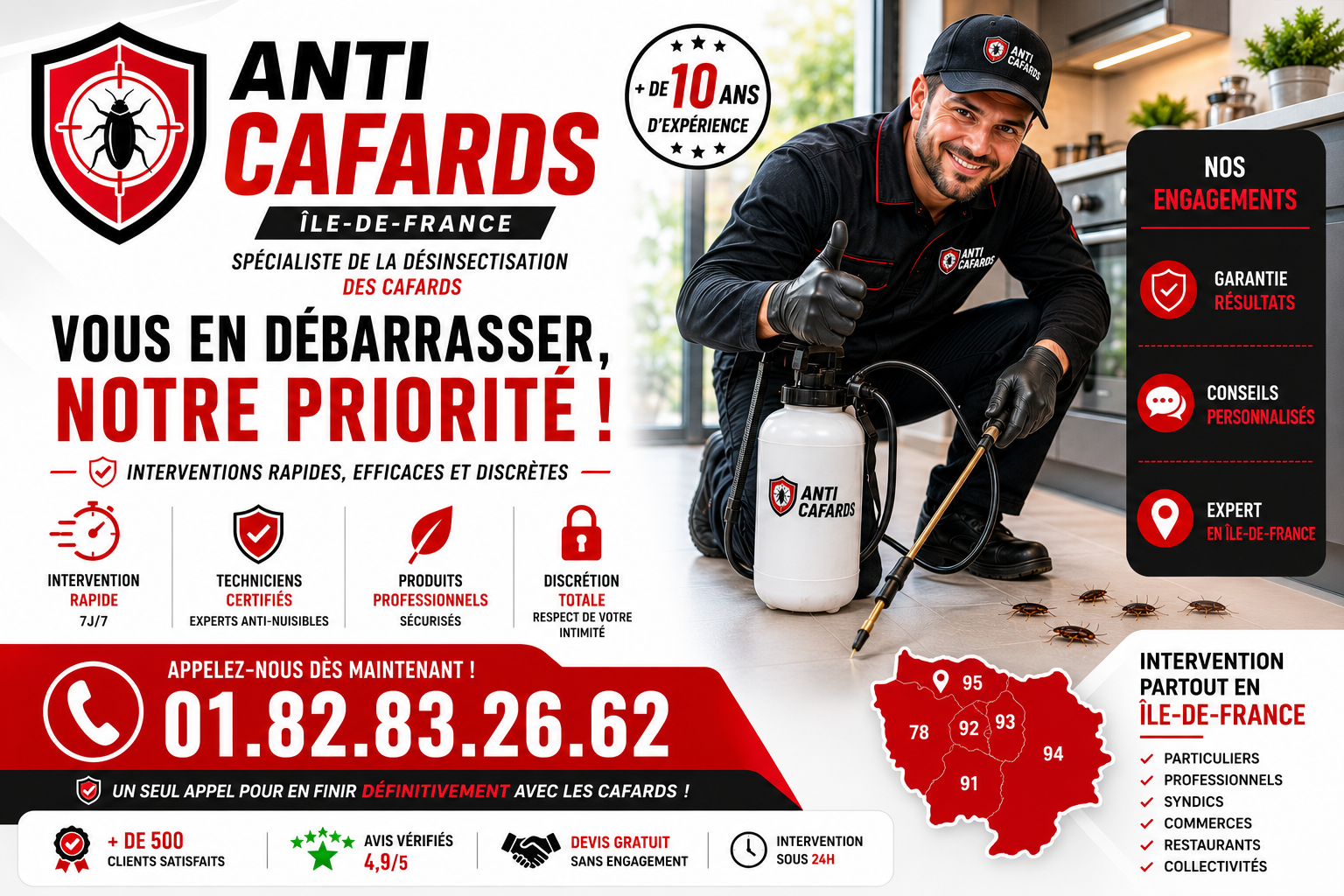 Cafards les Pavillons sous Bois